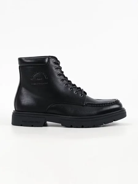 Karl Lagerfeld ghete pentru bărbați din piele Koby negru