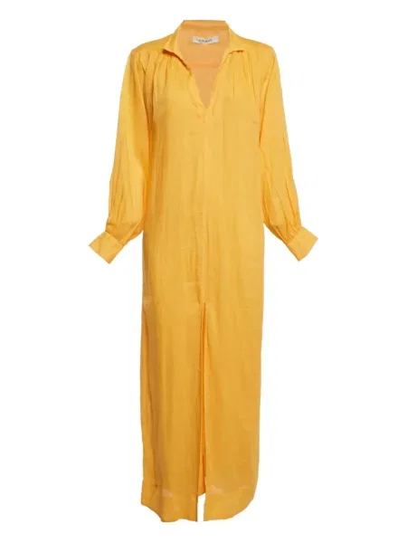 Rochie maxi Frame lungă de costum galben