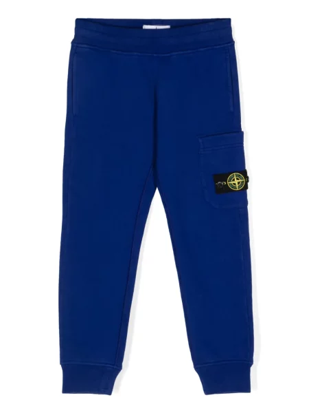 Spodnie dziecięce Stone Island niebieskie
