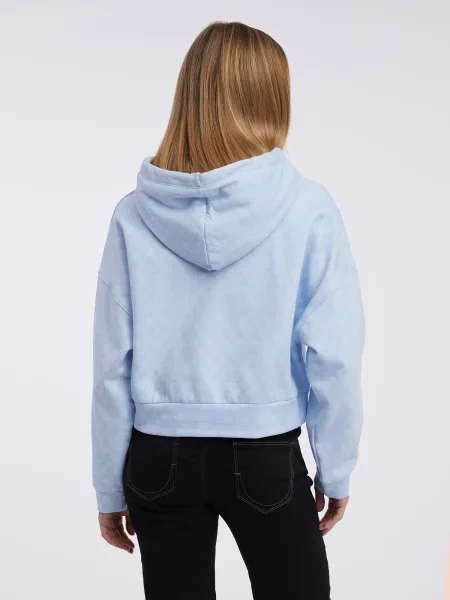 Ретро неподплатен суитчър Gap изрязани сиво