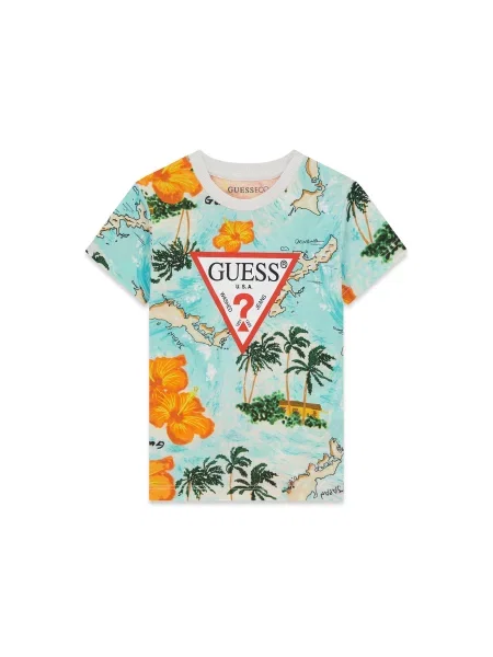 Guess T-Shirt Έγχρωμο Regular Fit