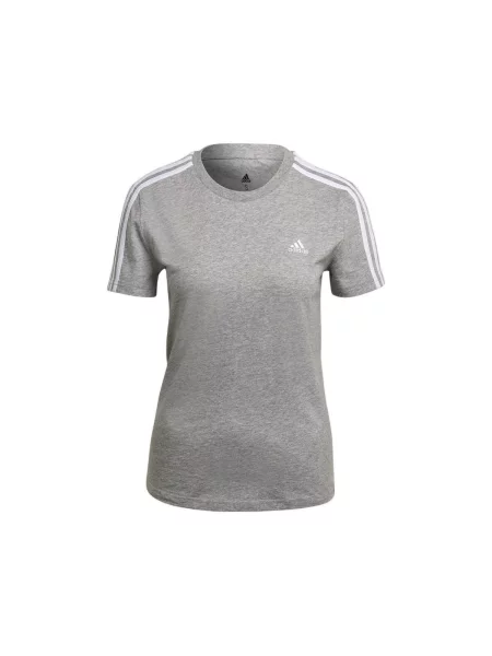 Tricou Adidas cu dungi gri