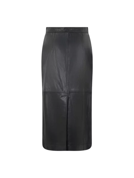 Spódnica skórzana Alberta Ferretti czarna