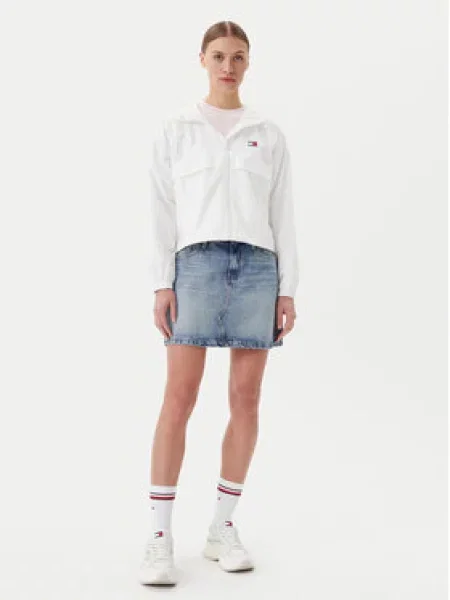 Tommy Jeans Větrovka Essential bílá