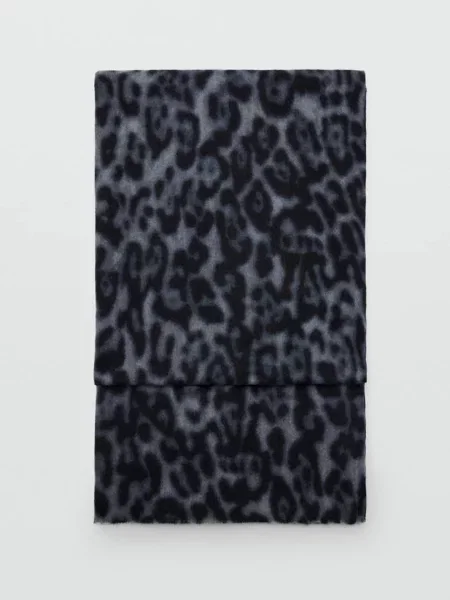 Szalik animal print Kobieta uniwersalny MANGO szary