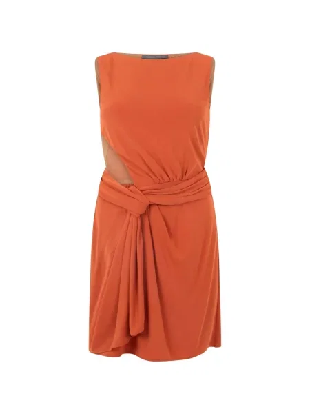 Rochie mini Alberta Ferretti portocaliu
