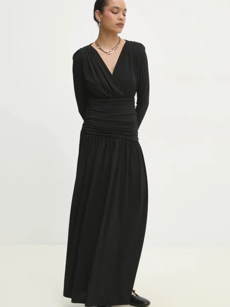 Answear Lab rochie maxi evazati negru
