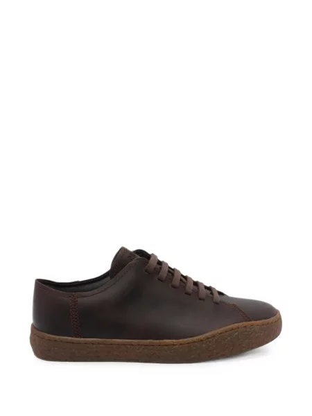 Sneakerși Camper cu șireturi din piele maro