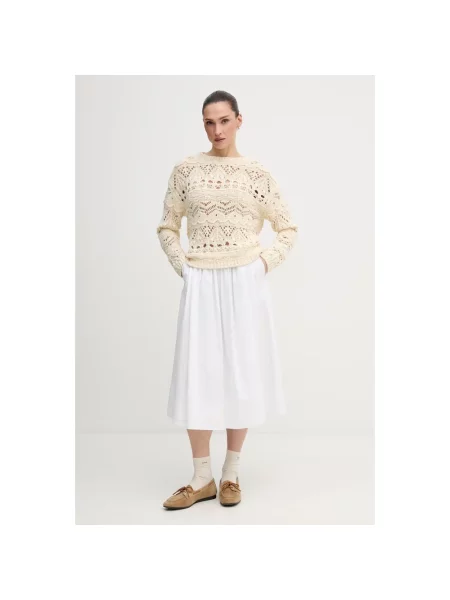 Sweter Oui beżowy
