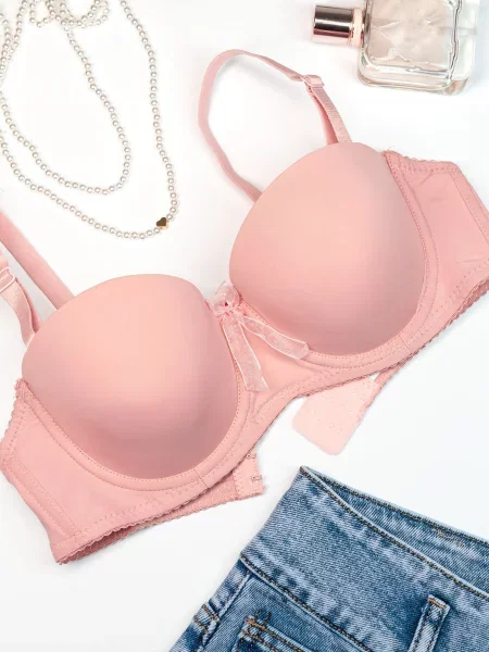 ISSA Plus Бюстгальтер без підкладки рожевий
