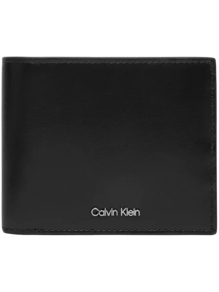 Calvin Klein pénztárca és kulcstartó férfi bőr fekete