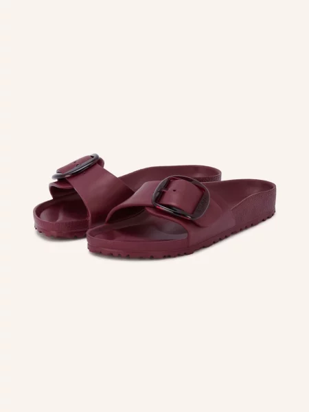 Birkenstock Pantofle Madrid Big Buckle tmavě červená