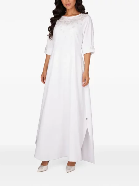 Rochie maxi Loodyana cu paiete alb