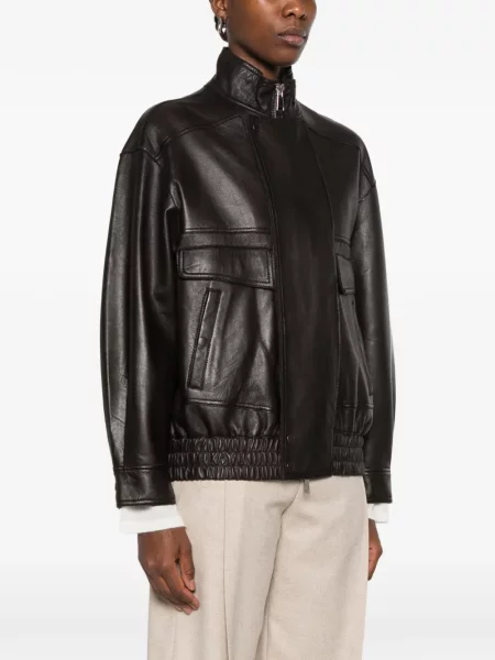 Geanta de piele The Jack Leathers maro