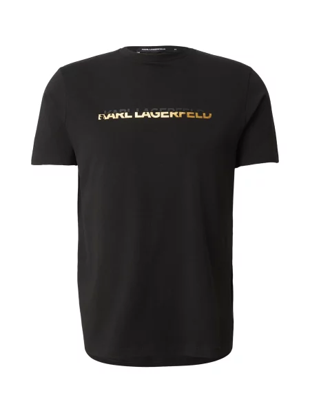 Karl Lagerfeld Tricou auriu negru