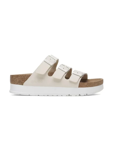 Birkenstock klapki Florida III Flex Platform beżowe