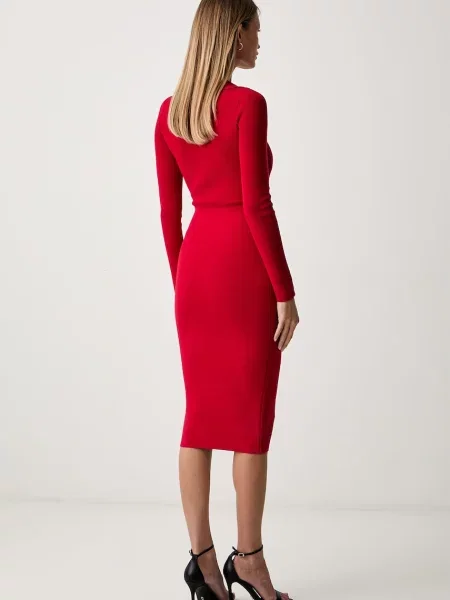 Elisabetta Franchi ruha viszkózzal piros