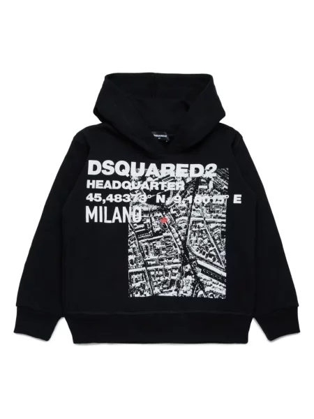 Bluza z kapturem dziecięca Dsquared2 czarna