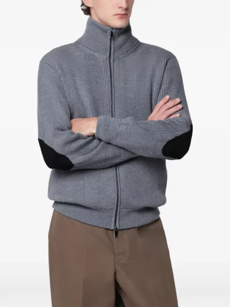 Cardigan Roberto Collina tricotate gri