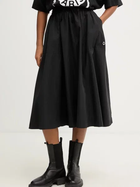 Kenzo fustă midi evazați negru