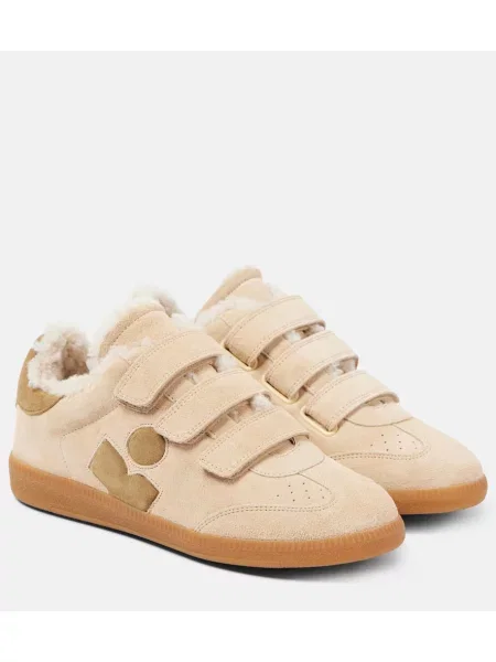 Sneakerși Isabel Marant din piele maro