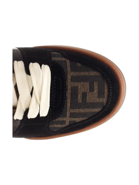 Sneakersy Fendi skórzane czarne