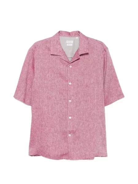 S límcem košile Brunello Cucinelli červená