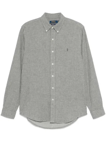 Pulover Polo Ralph Lauren în carouri maro