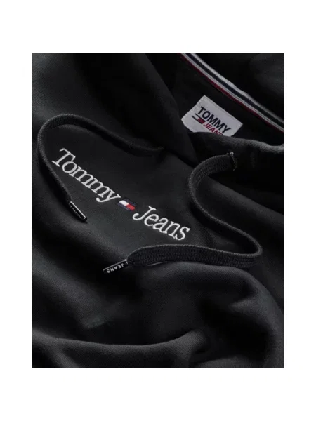 Bluza z kapturem Tommy Jeans czarna