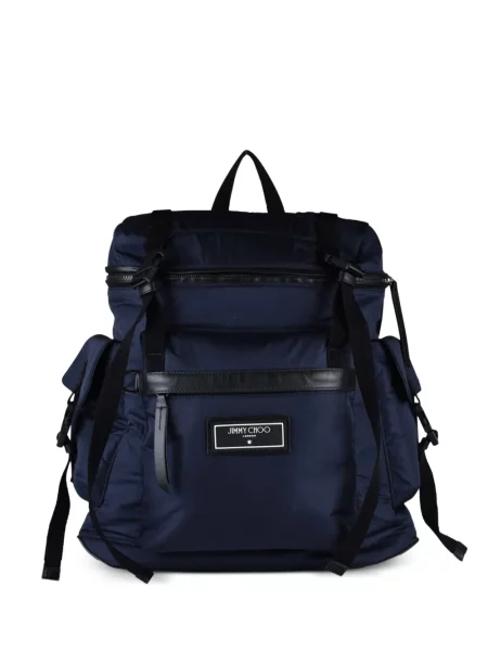 Rucsac Jimmy Choo cu autograf albastru