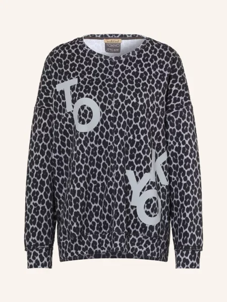 Smith & Soul Mikina V Oversize Stylu šedá černá