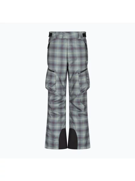 Pantaloni de schi pentru bărbați Emporio Armani Ski St. Moritz Fashion fancy green check verde