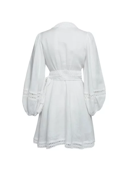 Rochie mini Zimmermann din dantelă alb
