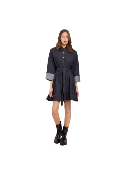 Sukienka jeansowa Twinset niebieska