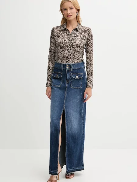 Сорочка Guess CLOUIS regular класичний комір бежевий