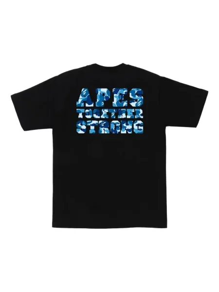 Tricou A Bathing Ape® cu imagine negru
