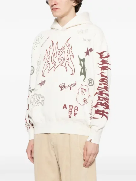 Hanorac cu glugă A Bathing Ape® cu imagine