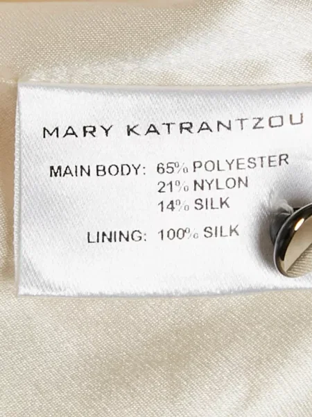 Vestă Mary Katrantzou din jacard alb