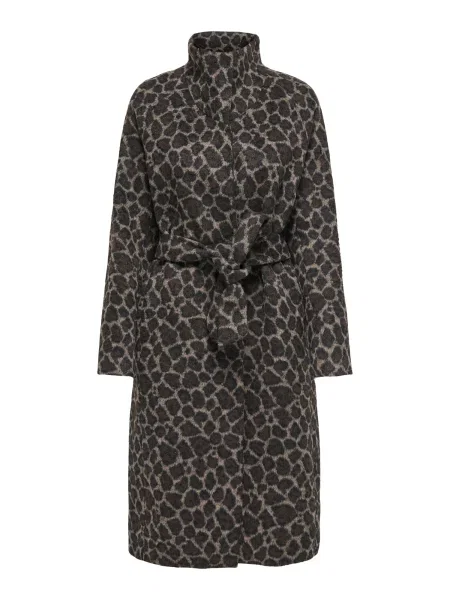 ONLY Palton de primăvară-toamnă maro / maro închis negru