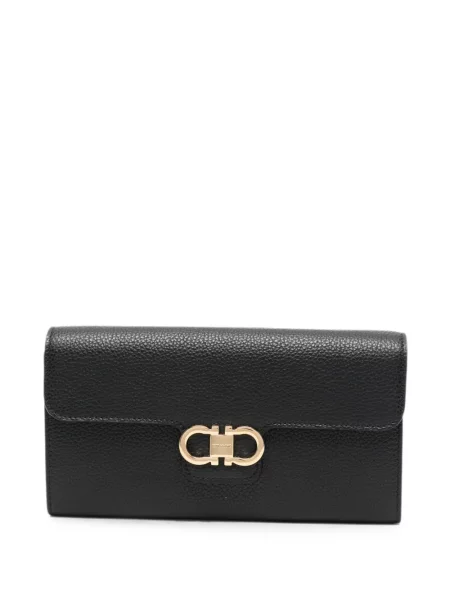 Geantă plic Ferragamo din piele negru