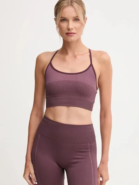 Спортен сутиен Hummel с десен бордо