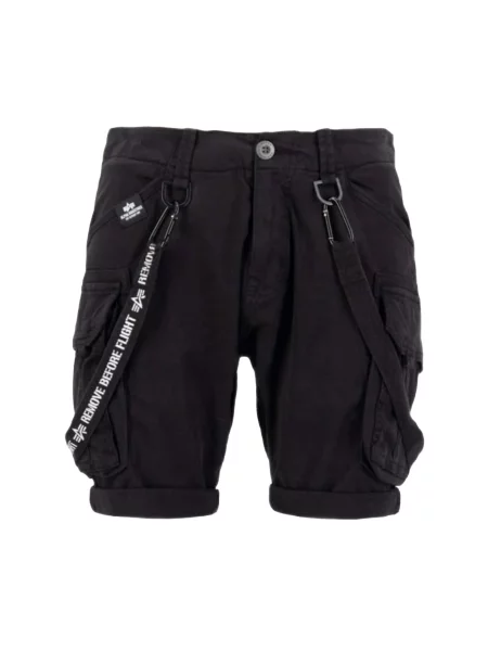 ALPHA INDUSTRIES Pantaloni cu negru alb