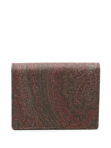 Raštuotas piniginė Etro su paisley raštu ruda