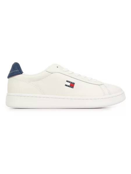 Boty Tommy Hilfiger Archive 98 Leather Court bílé