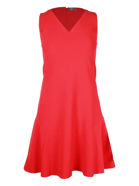 Rochie mini Theory fără mâneci cu decolteu în V de costum roșu