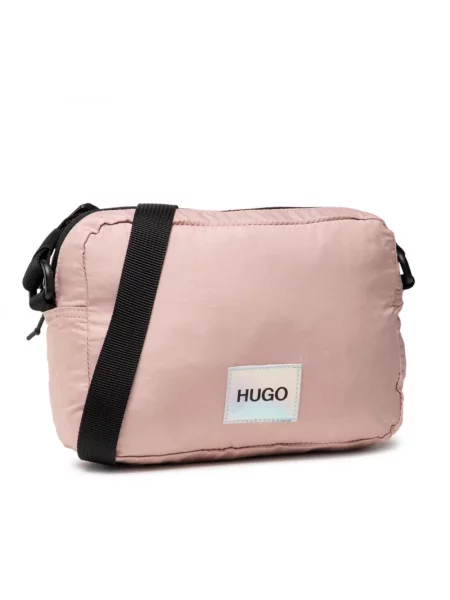 Kompaktowa torebka crossbody Hugo Boss różowa