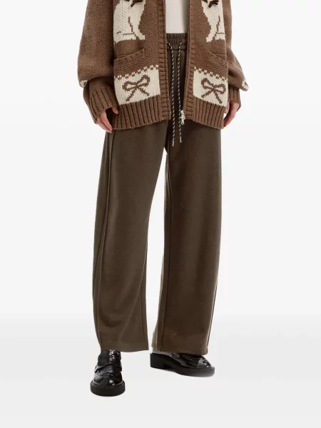 Pantaloni Tout A Coup alergare cu cordon maro