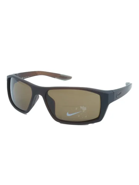 Ochelari de soare Nike cu cordon din jerseu cu imprimeu abstract gri