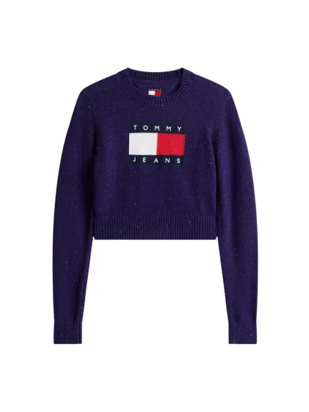 Sweter Tommy Jeans niebieski