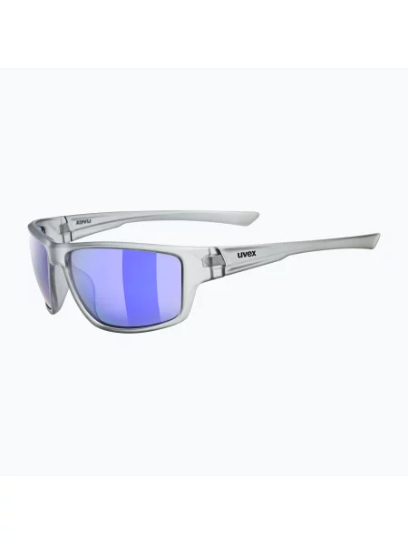 Okulary przeciwsłoneczne UVEX Sportstyle smoke matt/mirror blue białe